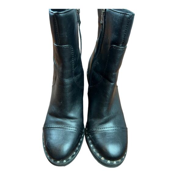 Circus Sam Edelman Black Boots Booties Stacked heel 8.5 - Picture 3 of 11